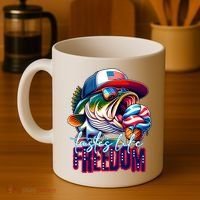 Cool Fish Ice Cream Taste Like Freedom Coffee Mug thumb 4