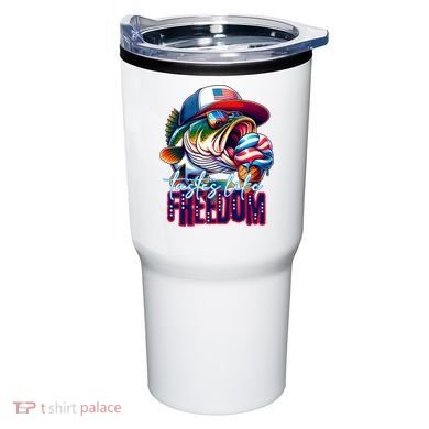 Cool Fish Ice Cream Taste Like Freedom Tumbler