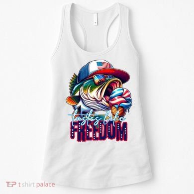 Cool Fish Ice Cream Taste Like Freedom Women's Tank Top
