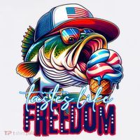 Cool Fish Ice Cream Taste Like Freedom Women's Tank Top thumb 5