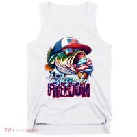 Cool Fish Ice Cream Taste Like Freedom Tank Top thumb 0
