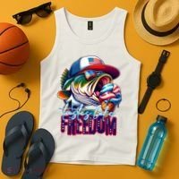 Cool Fish Ice Cream Taste Like Freedom Tank Top thumb 4