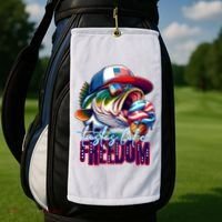 Cool Fish Ice Cream Taste Like Freedom Golf Towel thumb 2
