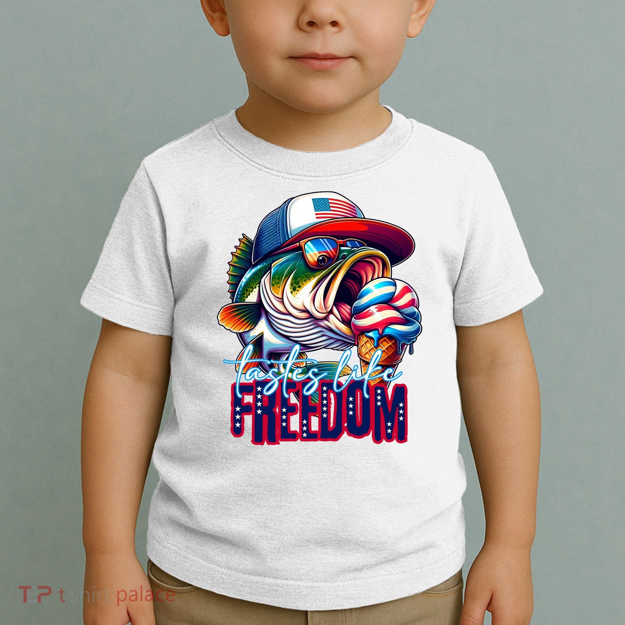 Cool Fish Ice Cream Taste Like Freedom Toddler T-Shirt