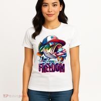 Cool Fish Ice Cream Taste Like Freedom Women's T-Shirt thumb 4