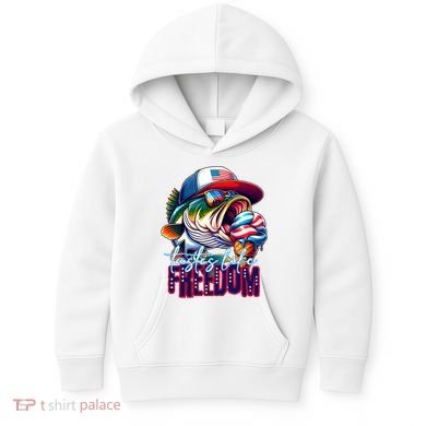 Cool Fish Ice Cream Taste Like Freedom Kids Hoodie