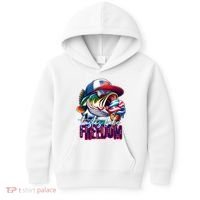 Cool Fish Ice Cream Taste Like Freedom Kids Hoodie thumb 0