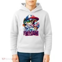 Cool Fish Ice Cream Taste Like Freedom Kids Hoodie thumb 4
