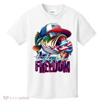 Cool Fish Ice Cream Taste Like Freedom Kids T-Shirt