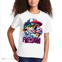 Cool Fish Ice Cream Taste Like Freedom Kids T-Shirt thumb 2
