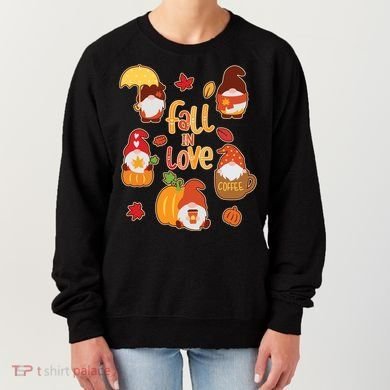 Cute Fall In Love Autumn Gnomes Women's Sweatshirt