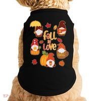 Cute Fall In Love Autumn Gnomes Doggie Tank thumb 0