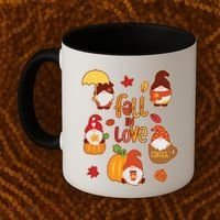 Cute Fall In Love Autumn Gnomes Coffee Mug thumb 2