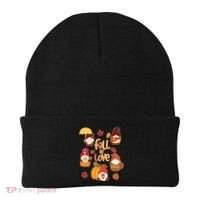 Cute Fall In Love Autumn Gnomes Beanie thumb 0