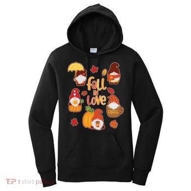 Cute Fall In Love Autumn Gnomes Women's Hoodie