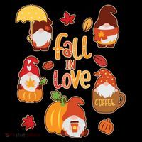Cute Fall In Love Autumn Gnomes Women's Hoodie thumb 2