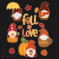 Cute Fall In Love Autumn Gnomes Women's Tank Top thumb 5