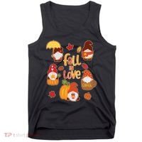 Cute Fall In Love Autumn Gnomes Tank Top thumb 0