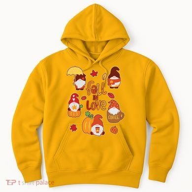 Cute Fall In Love Autumn Gnomes Hoodie