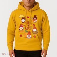 Cute Fall In Love Autumn Gnomes Hoodie thumb 2