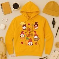Cute Fall In Love Autumn Gnomes Hoodie thumb 3
