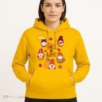 Cute Fall In Love Autumn Gnomes Hoodie thumb 5