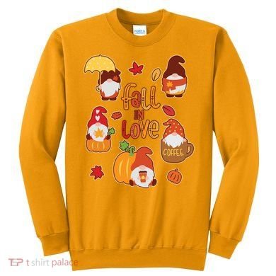 Cute Fall In Love Autumn Gnomes Sweatshirt