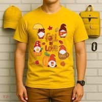 Cute Fall In Love Autumn Gnomes T-Shirt thumb 6