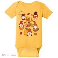 Cute Fall In Love Autumn Gnomes Baby Bodysuit thumb 0