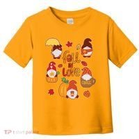 Cute Fall In Love Autumn Gnomes Toddler T-Shirt thumb 0
