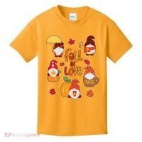 Cute Fall In Love Autumn Gnomes Kids T-Shirt thumb 0