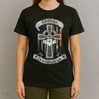 Collins Family Irish Americans, Us Flag, Ireland Flag T-Shirt thumb 4