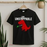 Cute & Funny I Am Unstoppable TRex Dinosaur TShirt T-Shirt thumb 2