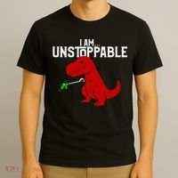 Cute & Funny I Am Unstoppable TRex Dinosaur TShirt T-Shirt thumb 3