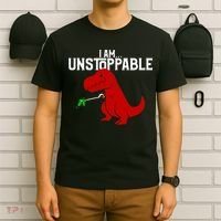 Cute & Funny I Am Unstoppable TRex Dinosaur TShirt T-Shirt thumb 6