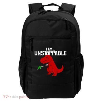 Cute & Funny I Am Unstoppable TRex Dinosaur TShirt Backpack
