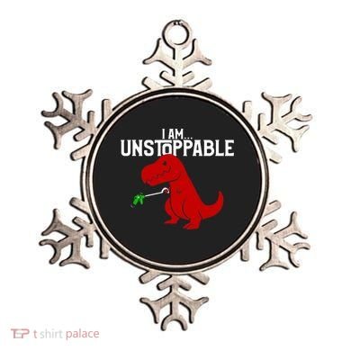 Cute & Funny I Am Unstoppable TRex Dinosaur TShirt Ornament