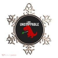 Cute & Funny I Am Unstoppable TRex Dinosaur TShirt Ornament thumb 0