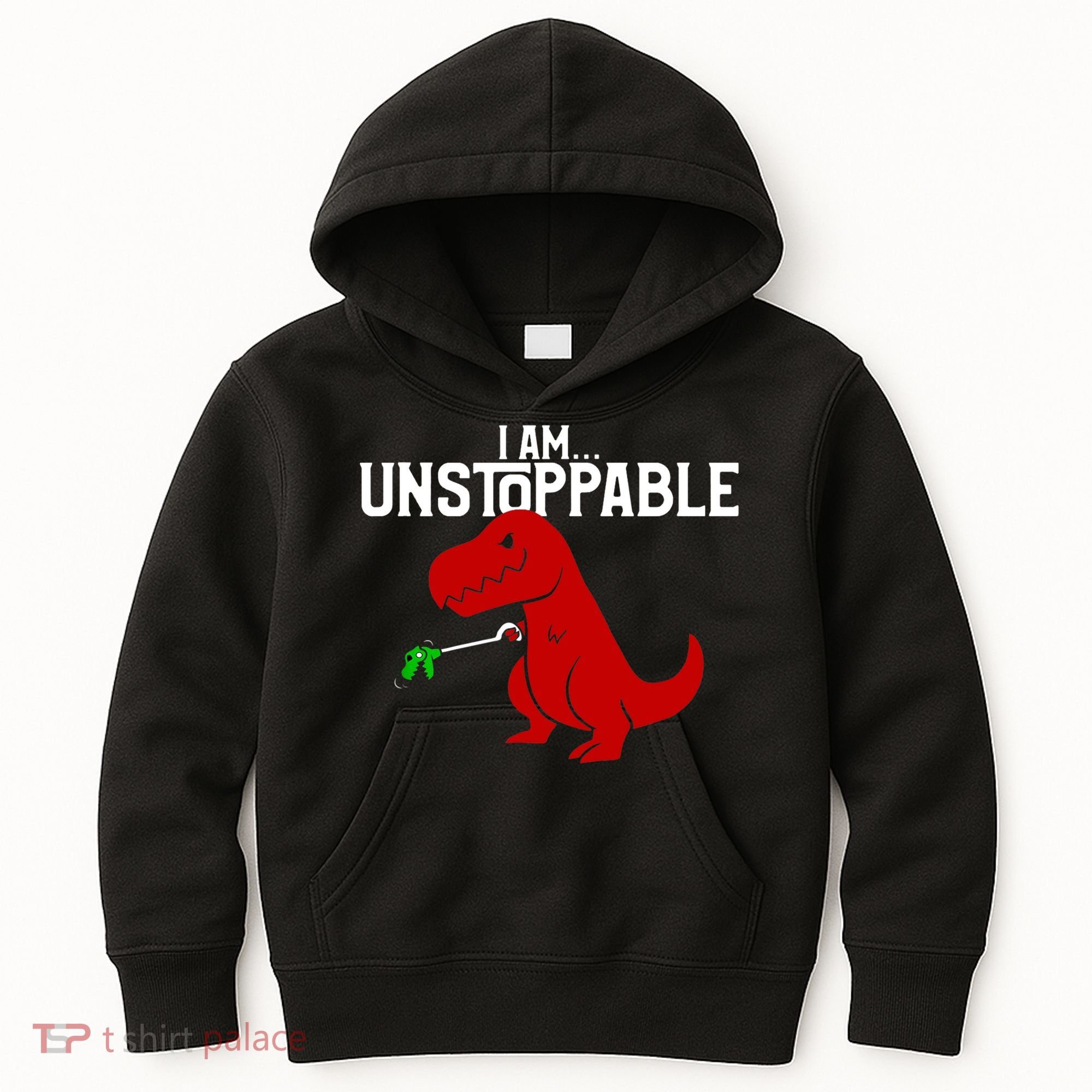 Cute & Funny I Am Unstoppable TRex Dinosaur TShirt Kids Hoodie