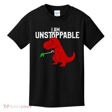Cute & Funny I Am Unstoppable TRex Dinosaur TShirt Kids T-Shirt