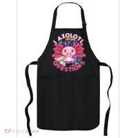 Cute Funny I Axolotl Questions Apron thumb 0