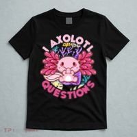Cute Funny I Axolotl Questions T-Shirt thumb 5