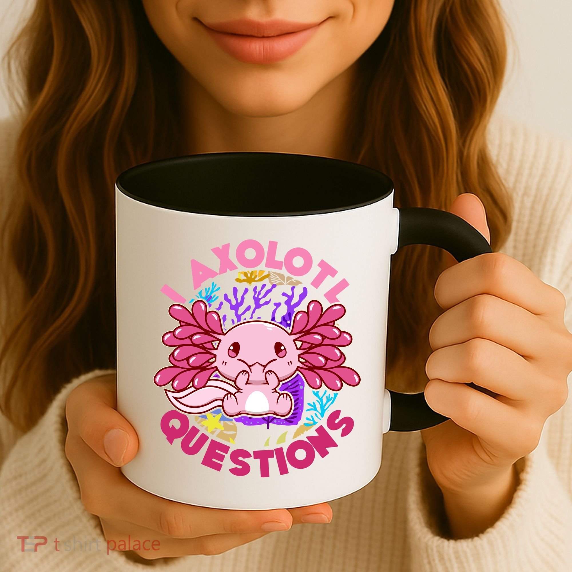 Cute Funny I Axolotl Questions Coffee Mug