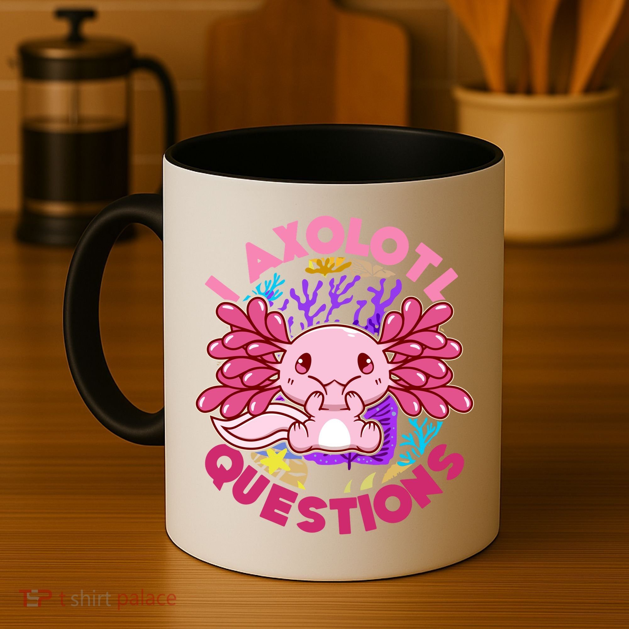 Cute Funny I Axolotl Questions Coffee Mug