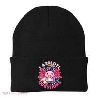 Cute Funny I Axolotl Questions Beanie thumb 0
