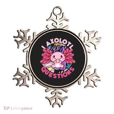 Cute Funny I Axolotl Questions Ornament