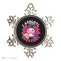 Cute Funny I Axolotl Questions Ornament thumb 0