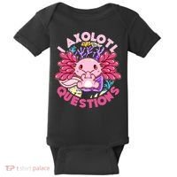 Cute Funny I Axolotl Questions Baby Bodysuit thumb 0