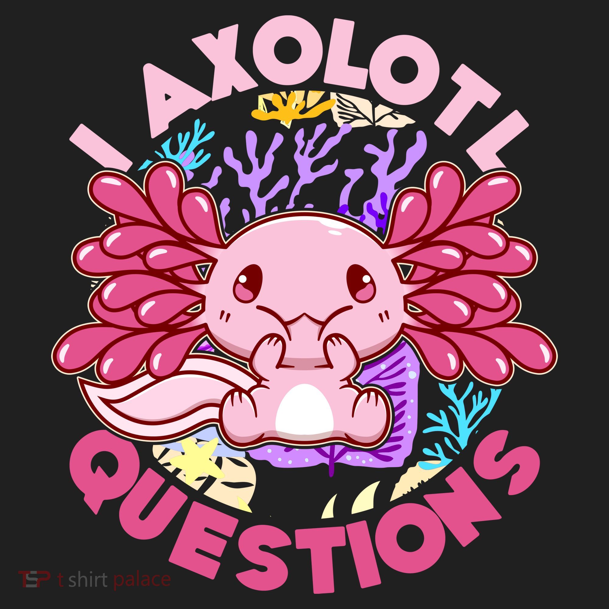 Cute Funny I Axolotl Questions Hat