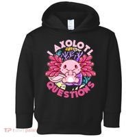 Cute Funny I Axolotl Questions Toddler Hoodie thumb 0